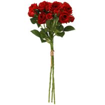 Artikel Künstliche Deko-Rosen Rot Ø4cm L45cm 3St für Floristen & Events
