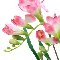 Artikel Künstliche Gartenblumen Freesie Pink 58cm