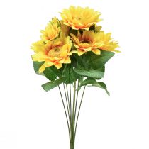 Artikel Künstliche Sonnenblumen Strauß Pick Gelb Orange 45cm