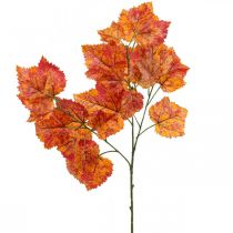Künstliches Weinlaub Rot Orange Grün Kunstpflanzen 63cm 3St