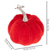 Artikel Stoffkürbis Set 3-teilig, 13 cm, Orange/Gelb/Rot, Tisch- und Innenraumdekoration
