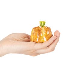 Artikel Deko-Kürbisse Keramik Orange-Grün 6cm 2er-Set Innenbereich