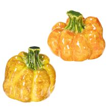 Artikel Kürbisfiguren aus Keramik 10 cm glasiert 2-teilig