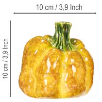 Artikel Kürbisfiguren aus Keramik 10 cm glasiert 2-teilig