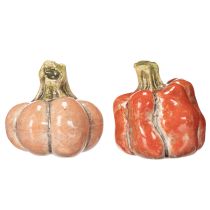 Artikel Kleine Keramik-Dekokürbisse 5cm 3er Set Orange Handbemalt
