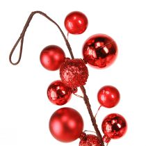 Artikel Kugelgirlande Rot 160cm Weihnachtsdeko Baumgirlande