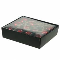 Artikel Weihnachtsdeko Girlande Christbaumkugeln Rot 120cm