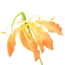 Artikel Kunstblume Gloriosa orange mit 3 Blüten pro Stiel 80 cm 3er Set