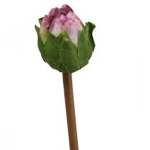 Artikel Kunstblume Dahlie Lila Seidenblume und Knospe H57cm