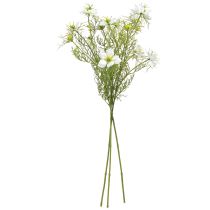 Artikel Kunstblumen Weiße Nigella Jungfer im Grünen 67cm 3 St - Elegante Deko für Ihr Event