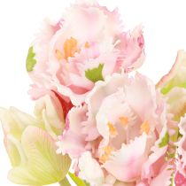 Artikel Kunstblumenstrauß Papageientulpen Real Touch 40cm Künstliche Tulpen kaufen