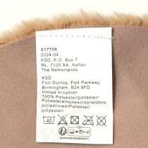 Artikel Kunstfell Deko Fell rund Tischläufer Fellteppich Braun Ø38cm - Öko Zertifiziert