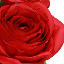 Artikel Kunstrosen Rote Rosen Dekoblumen Ø6cm H50cm 4er-Set für Hochzeit Tischdeko
