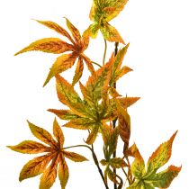 Kunstzweig Ahorn Orange Rot Dekozweig Herbstdeko 60cm
