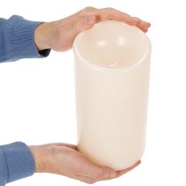 Artikel LED Kerze Kunststoff 25 cm Warmweiß Timer Outdoor