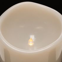 Artikel LED Kerze Kunststoff 25 cm Warmweiß Timer Outdoor