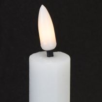 Artikel LED Stabkerzen aus Echtwachs 24,5 cm Warmweiß Batteriebetrieb mit Timer 2er-Set