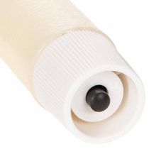 Artikel LED-Spitzkerzen aus Echtwachs, 24 cm, Cremeweiß, warmweißes Licht, 6h-Timer, 2 Stück