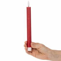 Artikel LED-Spitzkerzen aus Echtwachs, 24 cm, rot, warmweiß, 2 Stück