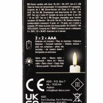 Artikel LED-Spitzkerzen aus Echtwachs, 24 cm, rot, warmweiß, 2 Stück