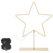 Artikel LED-Stern Tischdekoration Metall Gold 33 cm Batteriebetrieben Innenbereich