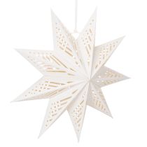 Artikel LED Weihnachtsstern aus Papier, Ø 38 cm, warmweiß, Indoor