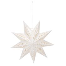 Artikel LED Weihnachtsstern aus Papier, Ø 38 cm, warmweiß, Indoor