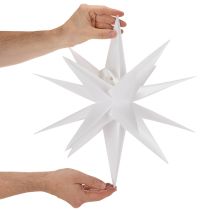 Artikel Deko LED Stern Kunststoff Warmweiß 40cm mit Timer Outdoor geschützt