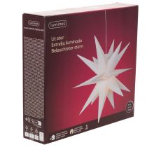 Artikel Deko LED Stern Kunststoff Warmweiß 40cm mit Timer Outdoor geschützt