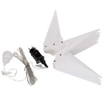Artikel LED Stern Weihnachtsstern Kunststoff Warmweiß 60 cm Timer Outdoor
