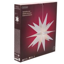 Artikel LED Stern Weihnachtsstern Kunststoff Warmweiß 60 cm Timer Outdoor