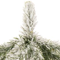 Artikel Kunstpflanze Tannenbaum 50cm beschneit LED Jutesack innen Batteriebetrieben