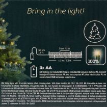 Artikel Lametta Weihnachtsgirlande 3m mit 60 LED und Timer, Smaragdgrün, Indoor und Outdoor