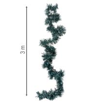 Artikel Lametta Weihnachtsgirlande 3m mit 60 LED und Timer, Smaragdgrün, Indoor und Outdoor