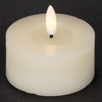 Artikel LED Teelicht Echtwachs Warmweiß Flackereffekt Timer 7 cm Ø 2er-Set