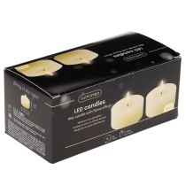 Artikel LED Teelicht Echtwachs Warmweiß Flackereffekt Timer 7 cm Ø 2er-Set