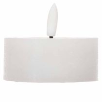 Artikel LED-Teelichter aus Echtwachs, 7 cm Durchmesser x 6 cm, Weiß, warmweiß, 2 Stück mit 6-Stunden-Timer