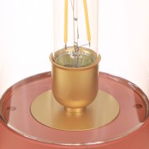 Artikel LED Tischlampe Retro Leuchte Warmweiß Braun Vintage Tischleuchte dimmbar USB-C 19,5cm