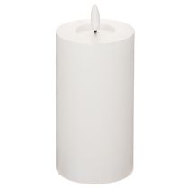 Artikel LED Stumpenkerze Echtwachs flackernd Timer Ø7cm H16cm Weiß