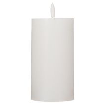 Artikel LED Stumpenkerze Echtwachs flackernd Timer Ø7cm H16cm Weiß