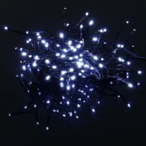 Lichtkaskade mit Schnee-Effekt, Winterdeko Advent, LED-Lichter 6 Stränge Kaltweiß 480er L60/80/100cm