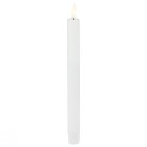 Artikel LED Kerzen mit Timer Stabkerzen Echtwachs Weiß 25cm 2 St