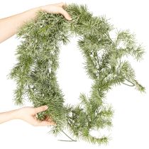 Artikel Dekorative Lärchengirlande 250cm - Künstliche Weihnachtsdeko in geeister Optik