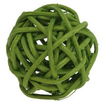 Lataball 3cm Grün gebleicht 72St