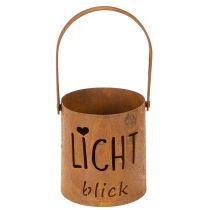 Artikel Laterne Metall Windlicht Edelrost Deko Kerzenhalter Garten Terrasse 22cm 2er Set