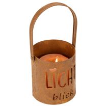 Artikel Laterne Metall Windlicht Edelrost Deko Kerzenhalter Garten Terrasse 22cm 2er Set
