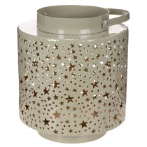 Artikel Metalllaterne mit Sternenmuster, Grün, 31 cm, mit Henkel, Innenbereich