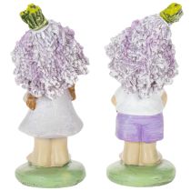 Artikel Polyresin Dekofiguren Blumenjunge und Mädchen 10 cm Innenbereich und geschützter Außenbereich