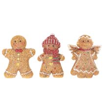 Artikel Dekofigur Lebkuchenmännchen Kunststoff 8 cm 3 Stück für Innen