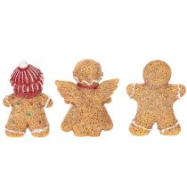 Artikel Dekofigur Lebkuchenmännchen Kunststoff 8 cm 3 Stück für Innen